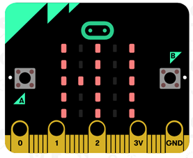 De leds van de Micro:bit