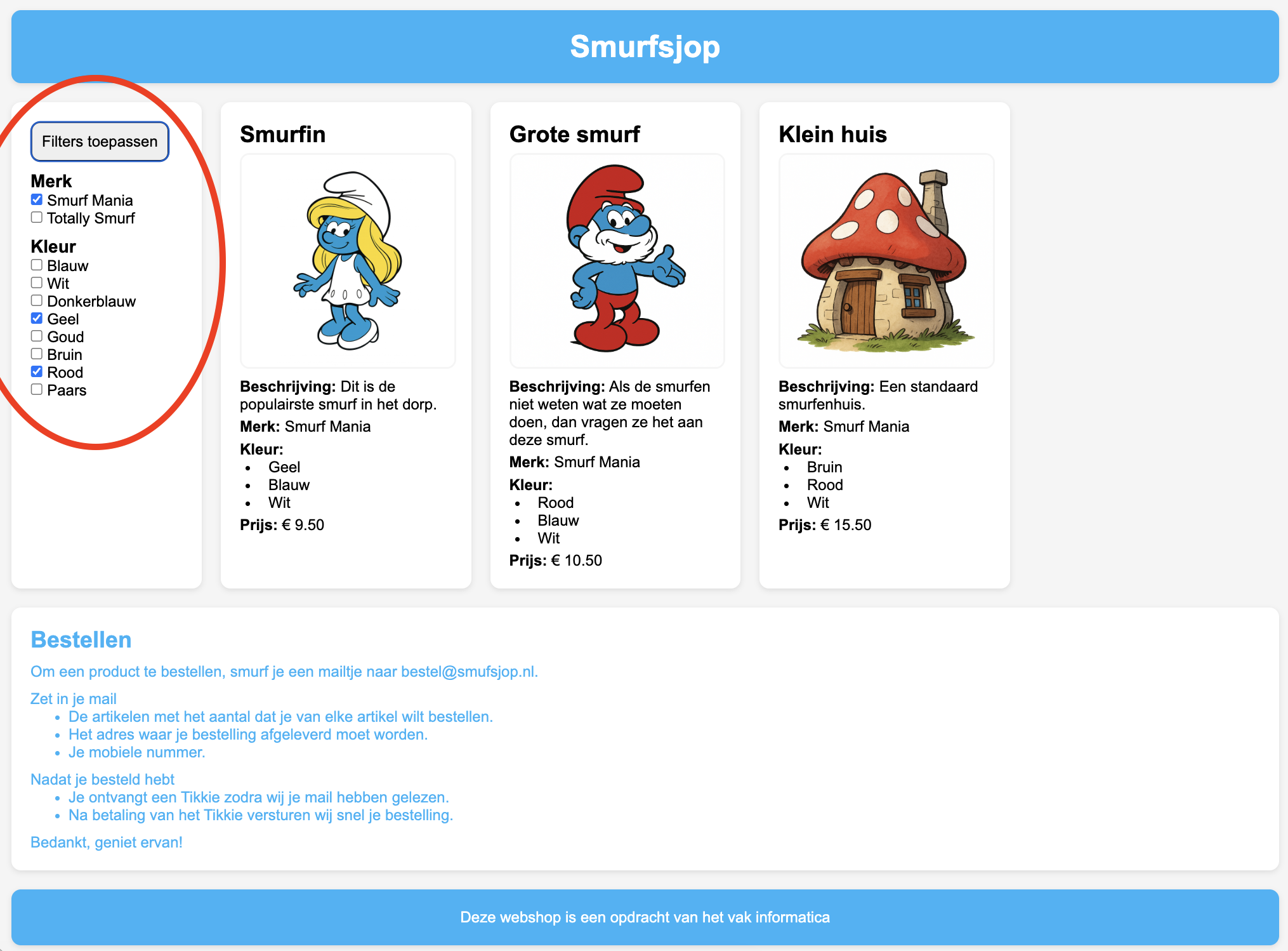Schermafdruk van webshop aan het einde van dit hoofdstuk.