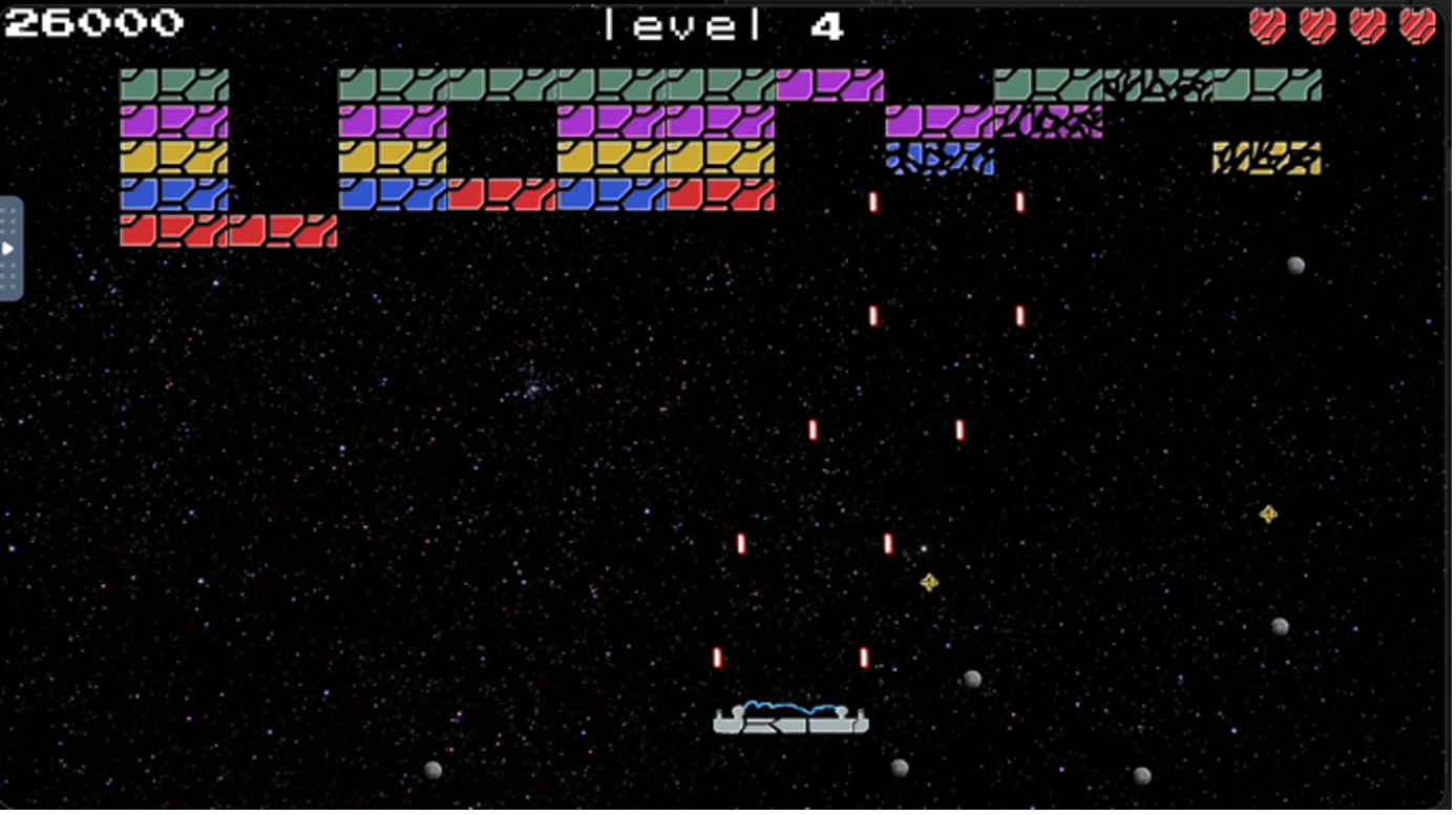 Schermafdruk van een voorbeeld van een spelletje aan het einde van dit hoofdstuk.